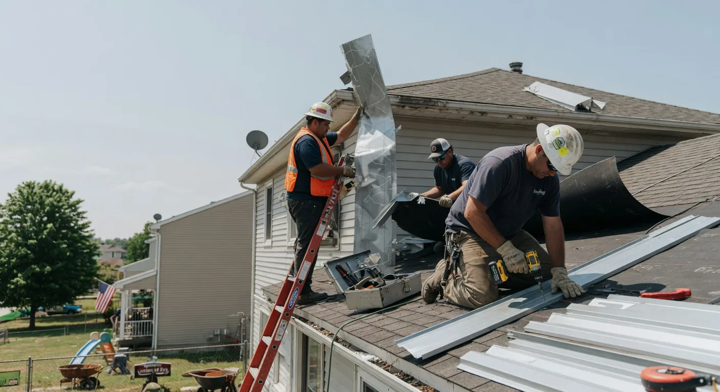 Storm Damage Metal Roof Repair in Moscow, TN